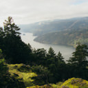 Looking south over the Saanich Inlet from Jocelyn Hill in Gowlland Tod Provincial Park.